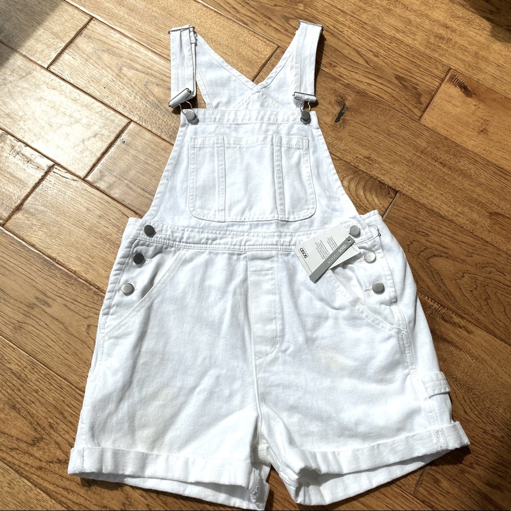 ASOS white denim overalls 🆕